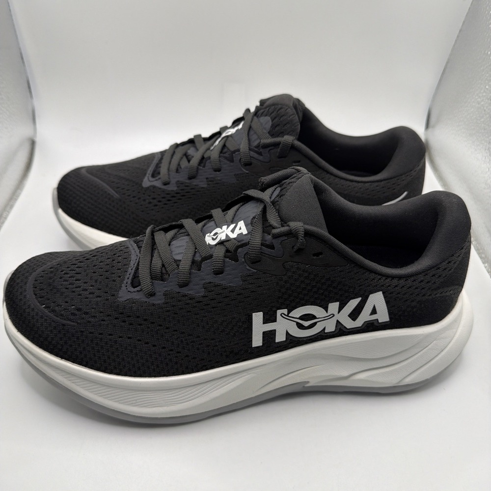 Hoka One One Rincon 4 Mens Size 9B Black White Running Shoes‎ 1155131/BWHT